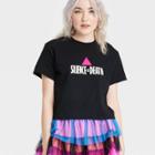 Ph By The Phluid Project Pride Adult Silence Is Death Phluid Project Short Sleeve Cropped T-shirt - Black