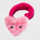 Girls' Heart Fuzzy Critter Snap Bracelet - Cat & Jack Pink
