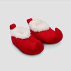 Baby Girls' Christmas Elf Bootie Slippers - Just One You Made By Carter's Red Newborn