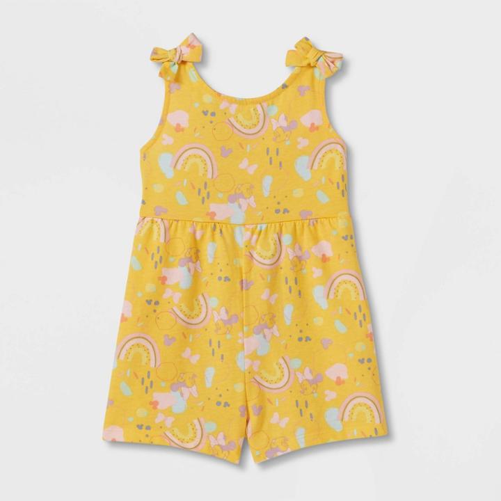 Toddler Girls' Minnie Mouse Dress - Yellow