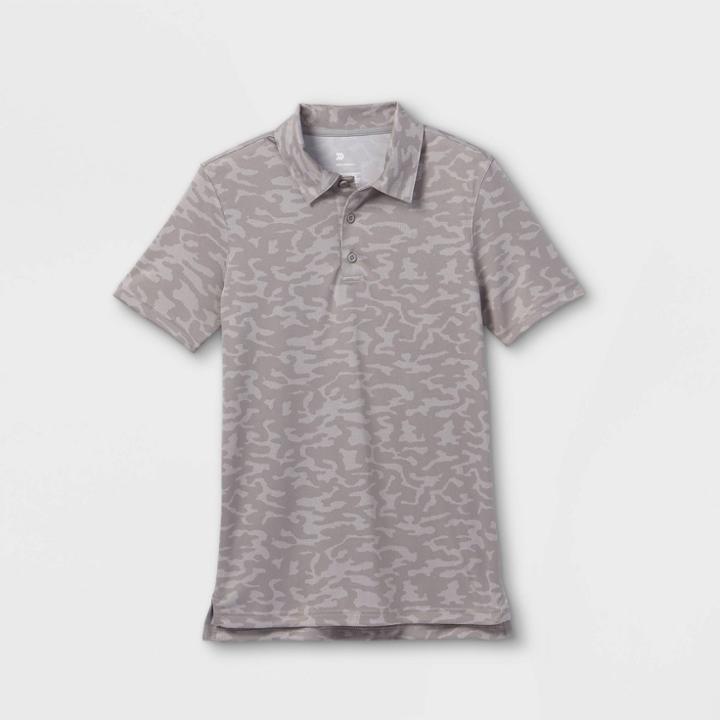 All In Motion Boys' Printed Golf Polo Shirt - All In