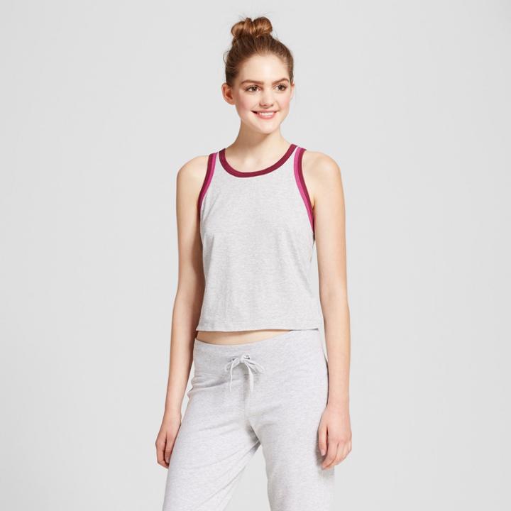 Women's Leisure Tank Top - Mossimo Supply Co. Gray/black Cherry