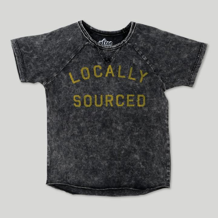Toddler Boys' Afton Street Short Sleeve Washed T-shirt - Black