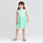 Zenzi Toddler Girls' Sequin Dress - Mint 12m, Toddler Girl's, Green