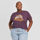 Women's Plus Size Nature Is Magic Short Sleeve Graphic T-shirt - Fifth Sun (juniors') - Deep Purple 1x, Women's,