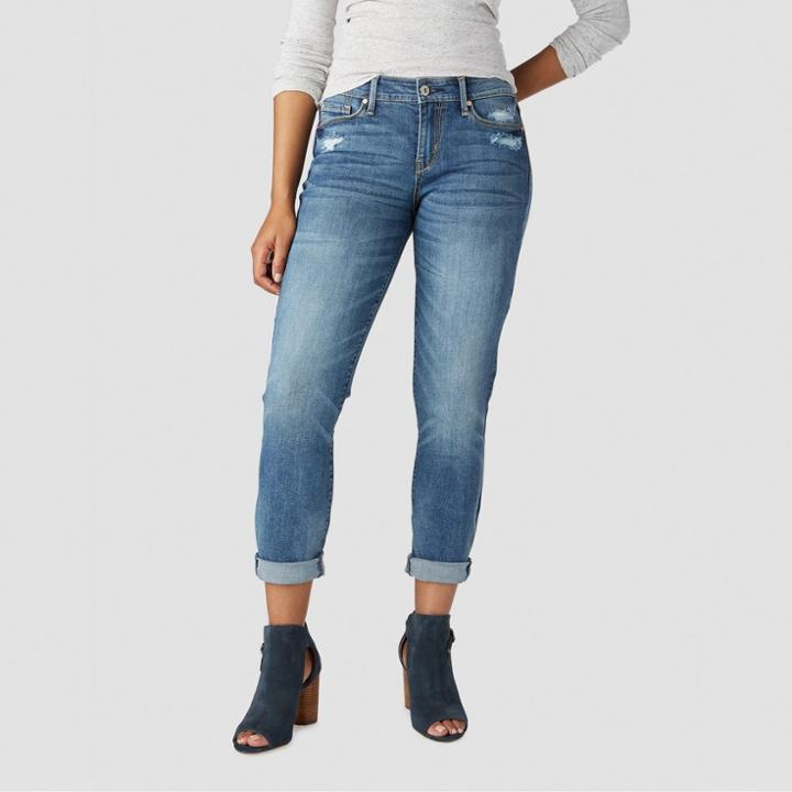 Denizen From Levi's Women's Mid-rise Modern Slim Cuffed Jeans - Light Wash 16,