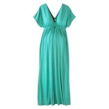 Merona Maternity Kimono Maxi Dress - Aqua