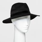 Women's Knit Panama Hat - A New Day Black