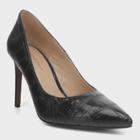Women's Ally Floral Croc Closed Toe Heeled Pumps - Who What Wear Black