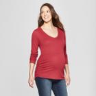 Isabel Maternity By Ingrid & Isabel T-shirt Scarlet Mystery Xl, Women's, Dark Red Heather