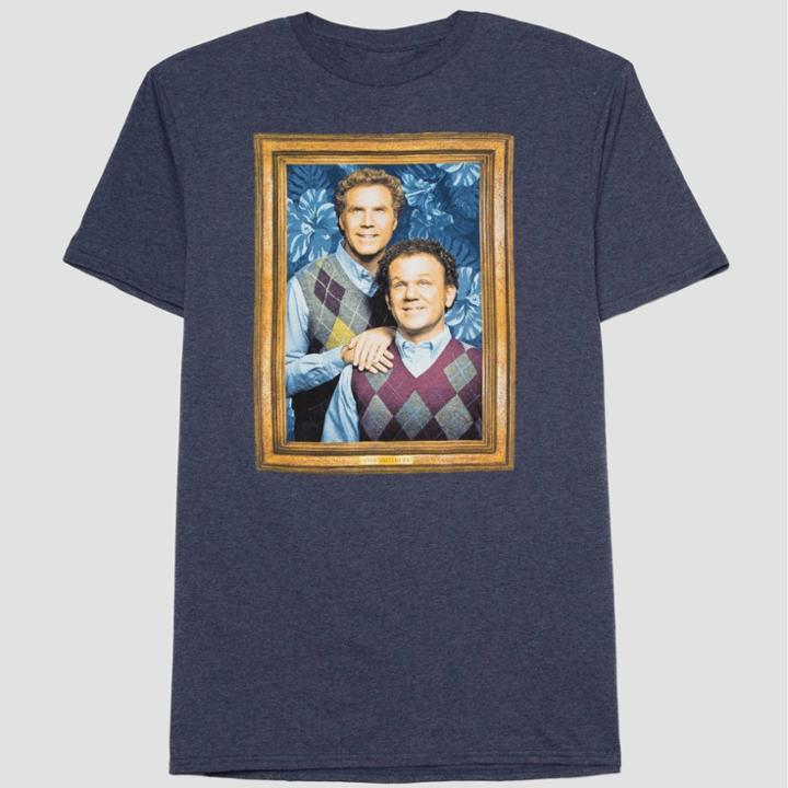 Sony Men's Step Brothers Short Sleeve Graphic T-shirt Denim Heather