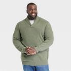 Men's Big & Tall Shawl Collared Pullover - Goodfellow & Co Olive Green