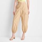 Women's High-rise Cargo Pants - Future Collective With Gabriella Karefa-johnson Khaki