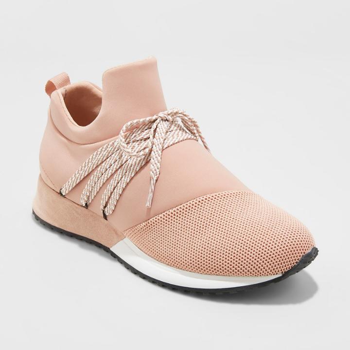 Women's Raquel Slip On Sneakers - A New Day Blush