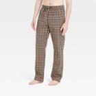 Men's Plaid Poplin Pajama Pants - Goodfellow & Co Blue