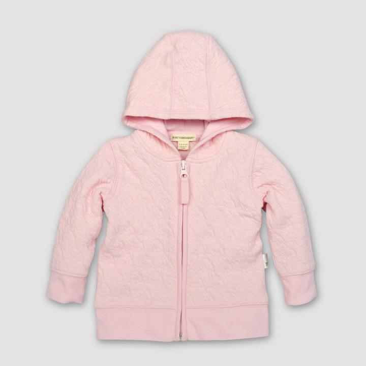 Burt's Bees Baby Girls' Organic Cotton Quilted Bee Jacket - Blossom 6-9m, Girl's, Pink