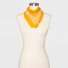 Women's Floral Woven Print Bandana - Universal Thread Yellow