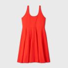 Women's Plus Size Sleeveless A-line Dress - A New Day Red 1x, Women's,