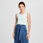 Women's Loose Fit Tank Top - A New Day Mint (green)