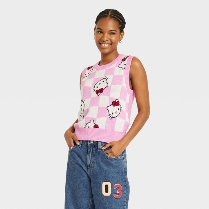 Women's Hello Kitty Graphic Vest - Pink