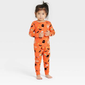 Toddler Halloween Matching Family Pajama Set - Hyde & Eek! Boutique Orange