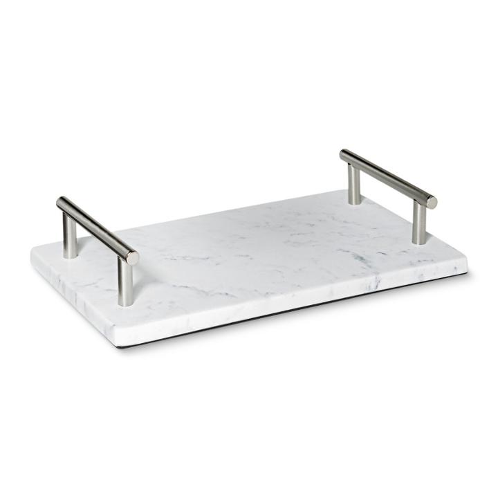 Faux Marble Vanity Jewelry Storage Tray White - 88 Main, Adult Unisex