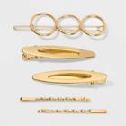 Metal Assorted Clip Set 5pc - A New Day Gold