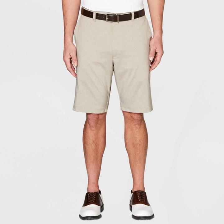 Jack Nicklaus Men's Heathered Golf Shorts - Khaki Heather