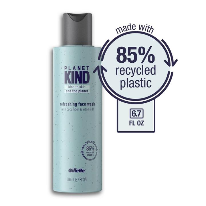 Planet Kind By Gillette Refreshing Face Wash With Cucumber & Vitamin E