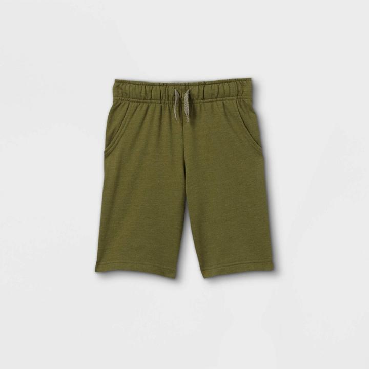 Boys' Knit Pull-on Shorts - Cat & Jack Olive