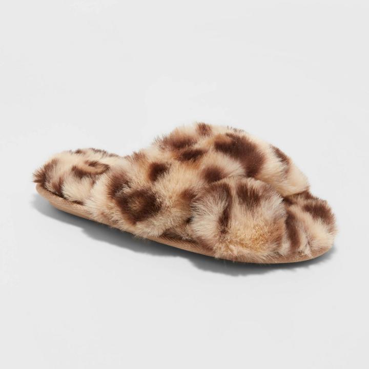 Girls' Brooklyn Slide Slippers - Cat & Jack Brown