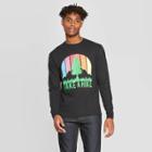 Men's Long Sleeve Crewneck Take A Hike Graphic T-shirt - Modern Lux Black L, Men's,