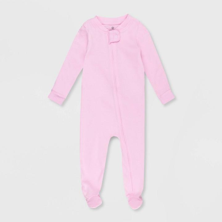 Honest Baby Snug Fit Footed Pajama - Pink