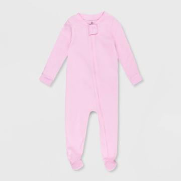 Honest Baby Snug Fit Footed Pajama - Pink