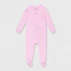 Honest Baby Snug Fit Footed Pajama - Pink