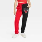 Women's Nba Chicago Bulls Colorblock Graphic Jogger Pants - Red