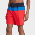 Speedo Men's 8 Swim Trunks - Navy/red