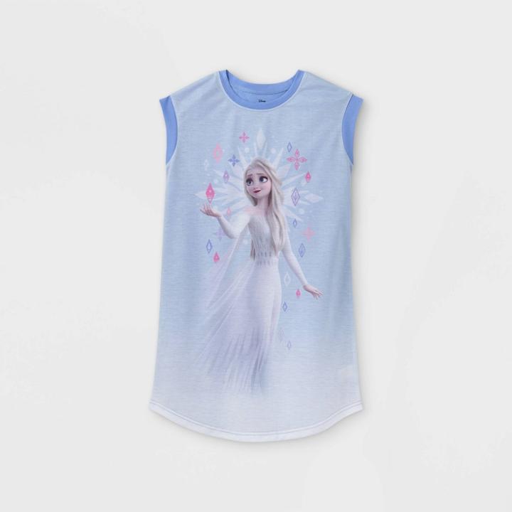 Girls' Frozen Elsa Nightgown - Purple