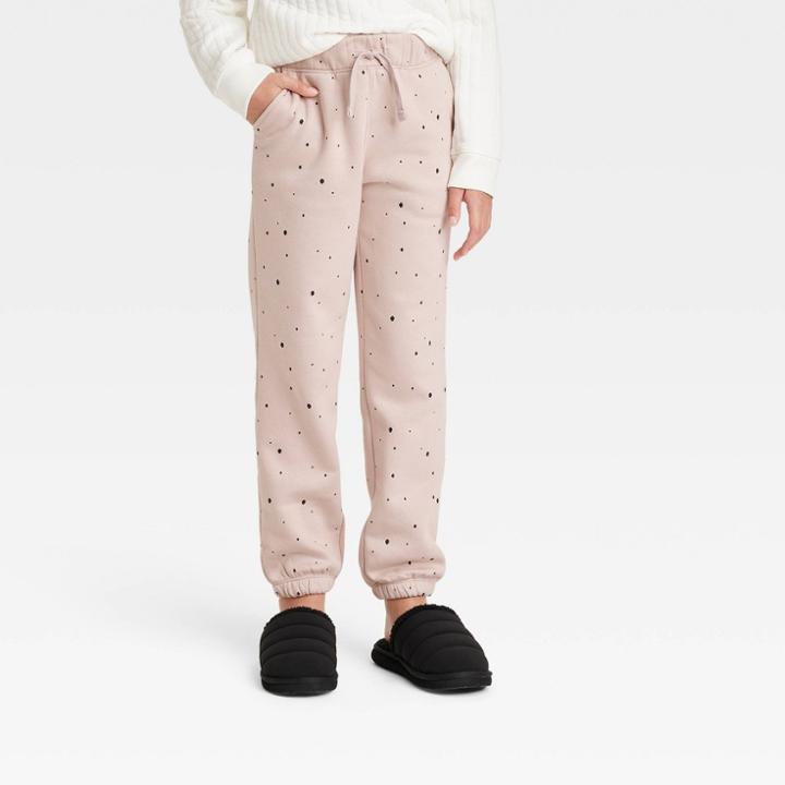 Kids' Fleece Jogger Pants - Cat & Jack Beige