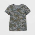 Toddler Boys' Adaptive Camo Short Sleeve T-shirt - Cat & Jack Green