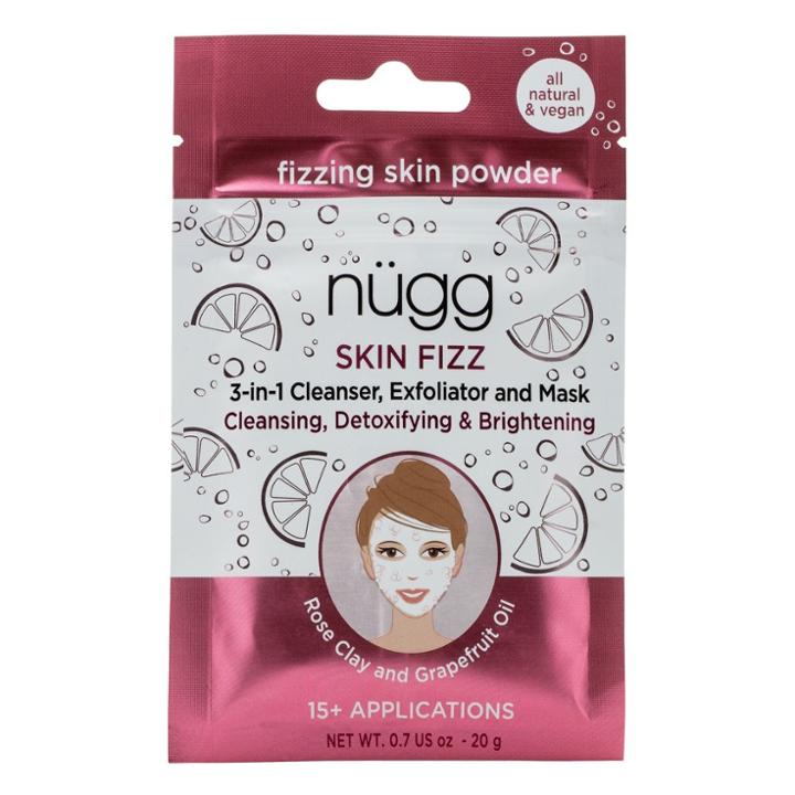 Nugg Skin 3-in-1 Fizzing Cleanser Exfoliator Rose Clay & Grapefruit Oil