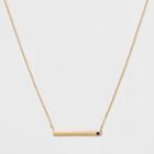 Silver Plated Lab Created Sapphire Bar Necklace - A New Day Gold
