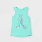 Toddler Girls' Glitter Mermaid Graphic Tank Top - Cat & Jack