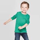 Toddler Boys' Long Sleeve T-shirt - Cat & Jack Green