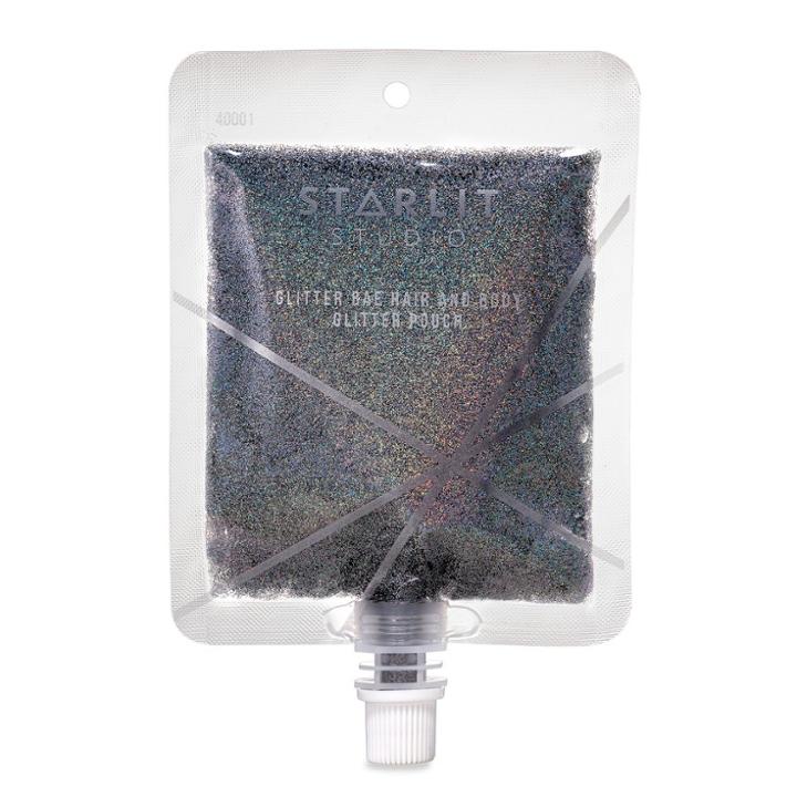 Starlit Studio Glitter Bae Hair And Body Glitter Pouch Silver,