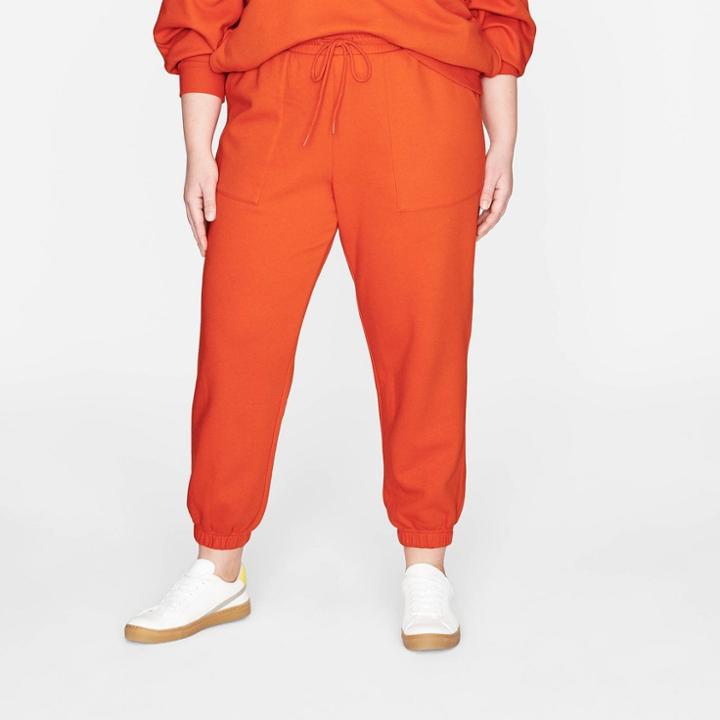 Women's Plus Size High-rise Utility Jogger Pants - Universal Thread Orange
