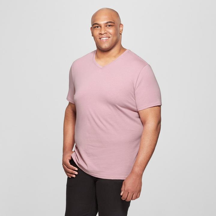 Men's Tall V-neck Short Sleeve T-shirt - Goodfellow & Co Rio Rose