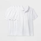 Petiteboys' 5pk Short Sleeve Uniform Polo Shirt - Cat & Jack White