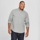 Men's Tall Standard Fit Long Sleeve Soft Wash Northrop Button-down Shirt - Goodfellow & Co Gray Foggy Day