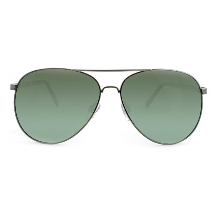 Men's Polarized Aviator Sunglasses - Goodfellow & Co Gunmetal (grey)